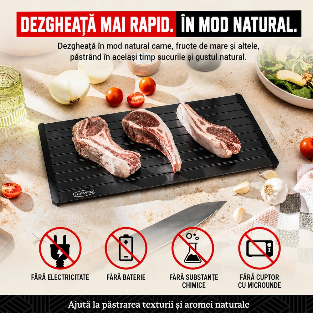 Tavă de Decongelare pentru Carne | DefrostX ©